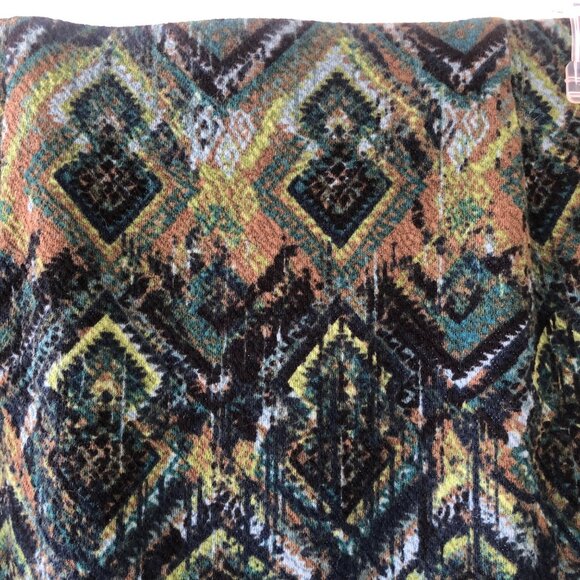 J Jill Size Medium Fully Lined Geometric Print Stretch Skirt - Picture 11 of 13